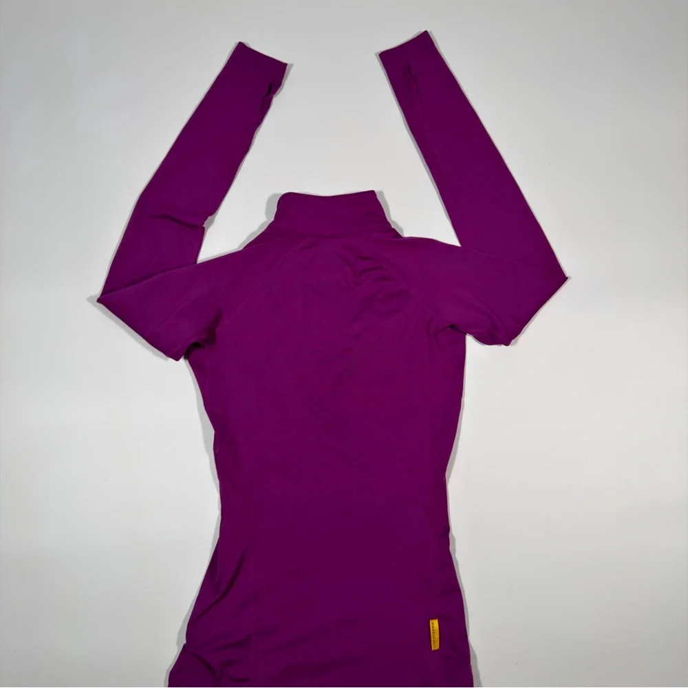 Nike Dri-Fit Women's Live Strong Purple Long Sleeve‎ 1/4 Zip Pullover Size XS